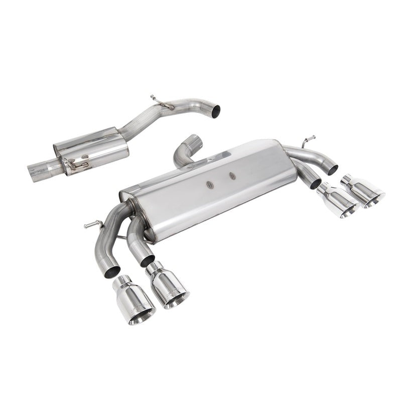 Milltek Cat Back Exhaust Volkswagen Golf Mk7.5 R 2.0 TSI 310PS Non-GPF 76mm EC Approved 17-21