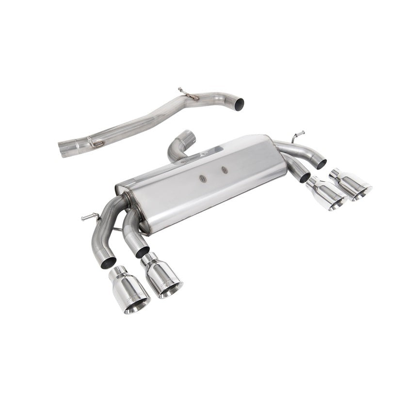 Milltek Cat Back Exhaust Volkswagen Golf Mk7.5 R 2.0 TSI 310PS Non-GPF 76mm EC Approved 17-21