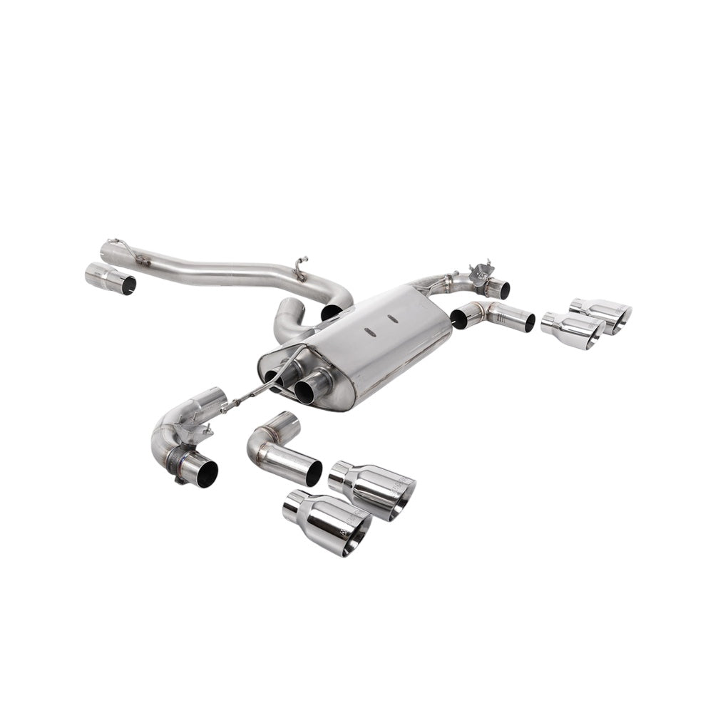 Milltek Cat Back Exhaust Volkswagen Golf Mk7.5 R 2.0 TSI 310PS (Non-GPF Equipped Models Only) 80mm Race Systems 17-21