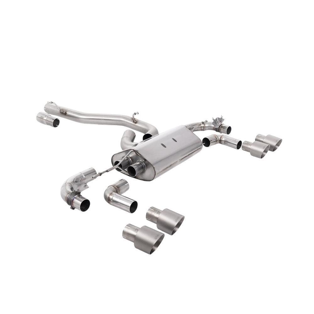 Milltek Cat Back Exhaust Volkswagen Golf Mk7.5 R 2.0 TSI 300PS (GPF Equipped Models Only) 80mm Race Systems 19-22