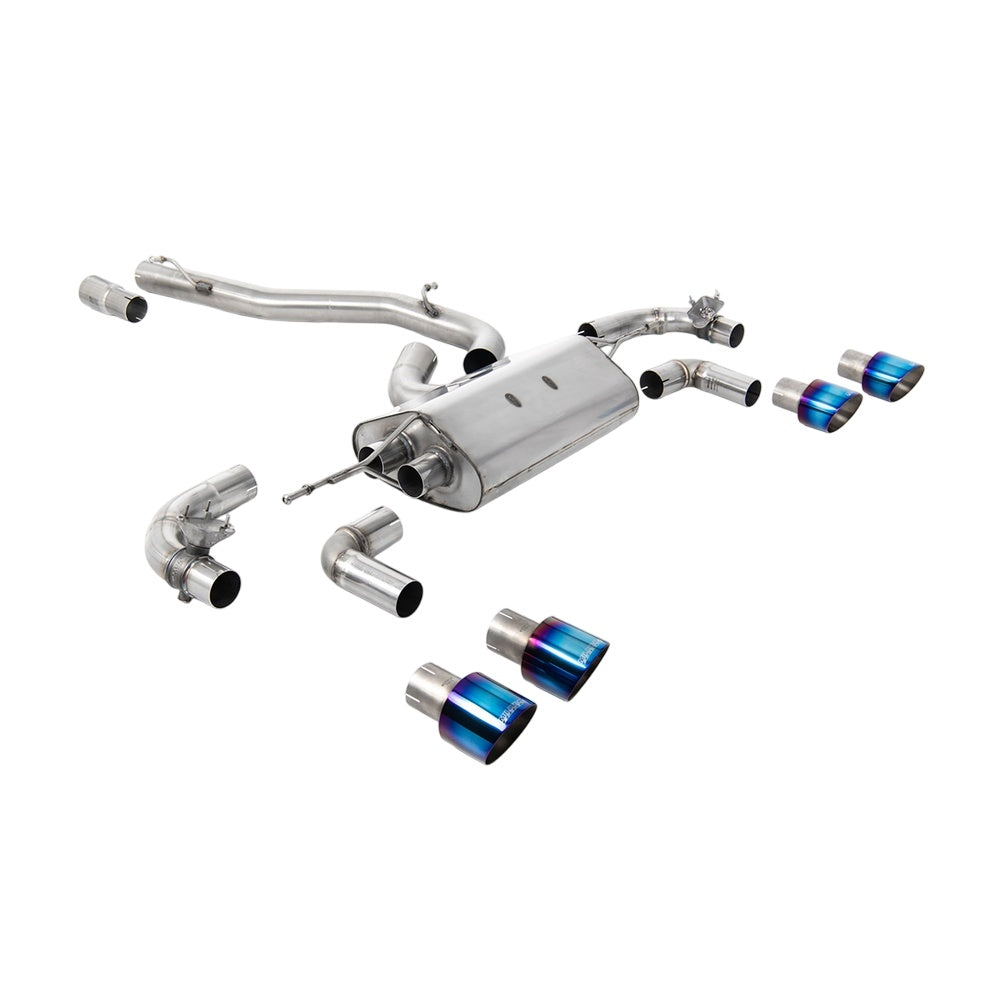 Milltek Cat Back Exhaust Volkswagen Golf Mk7.5 R 2.0 TSI 300PS (GPF Equipped Models Only) 80mm Race Systems 19-22