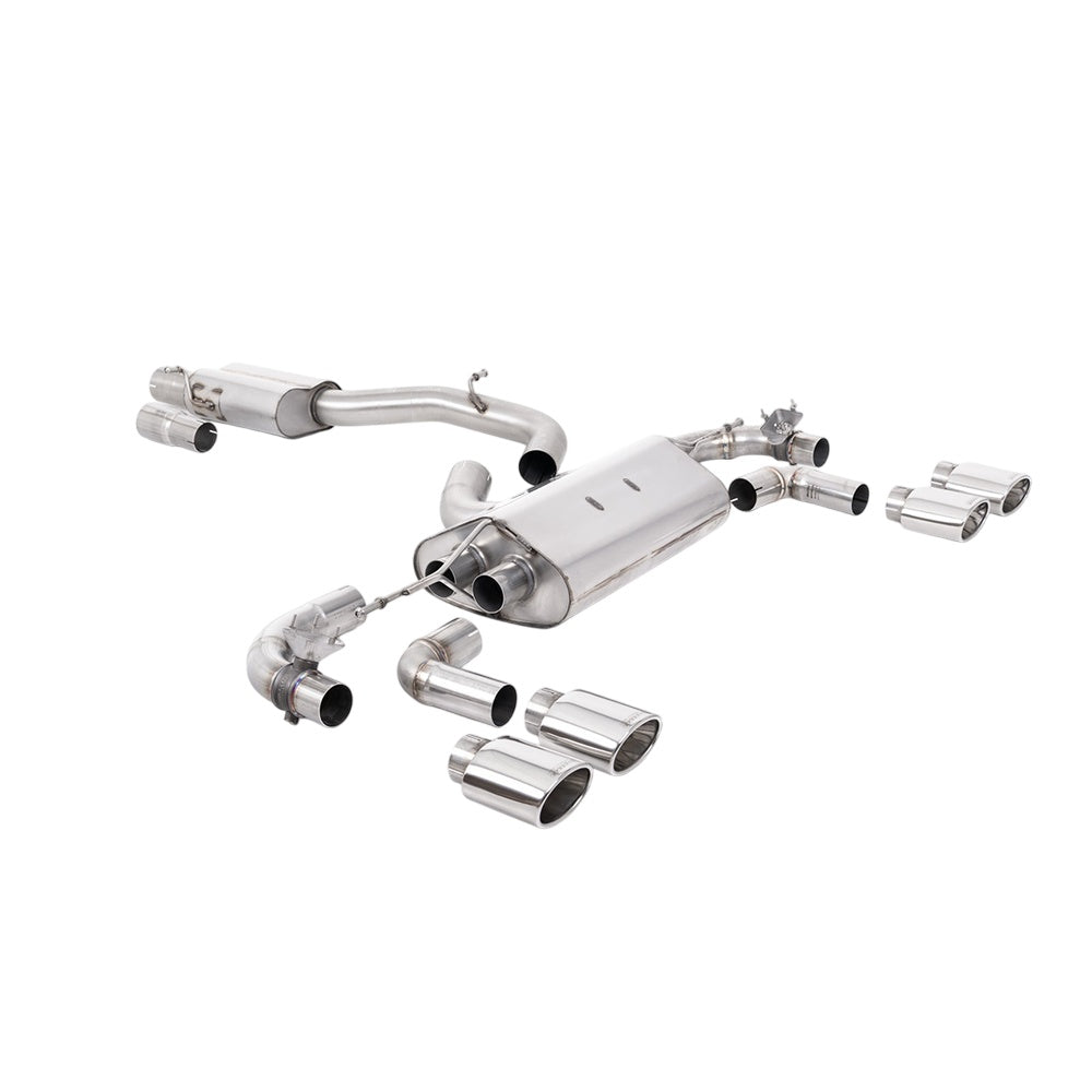 Milltek Cat Back Exhaust Volkswagen Golf Mk7.5 R 2.0 TSI 310PS (Non-GPF Equipped Models Only) 80mm Race Systems 17-21