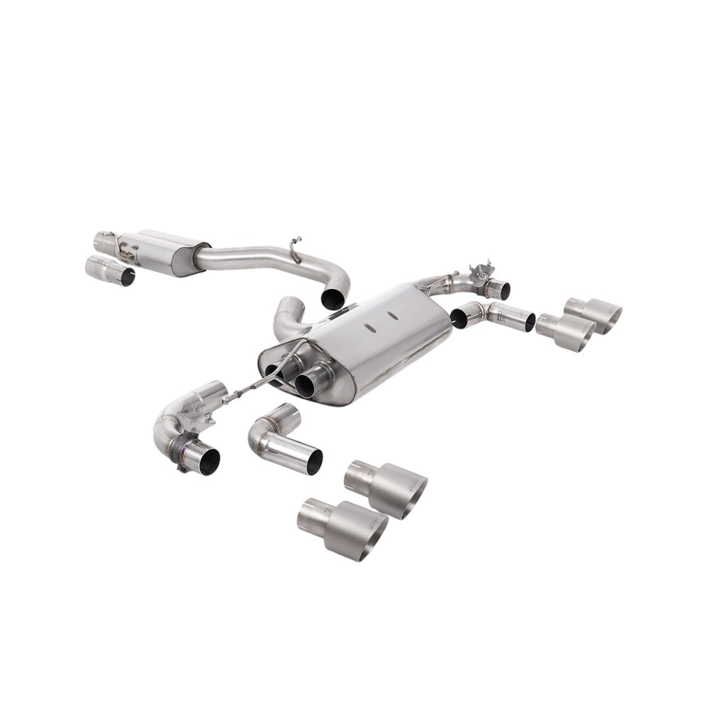 Milltek Cat Back Exhaust Volkswagen Golf Mk7.5 R 2.0 TSI 310PS (Non-GPF Equipped Models Only) 80mm Race Systems 17-21