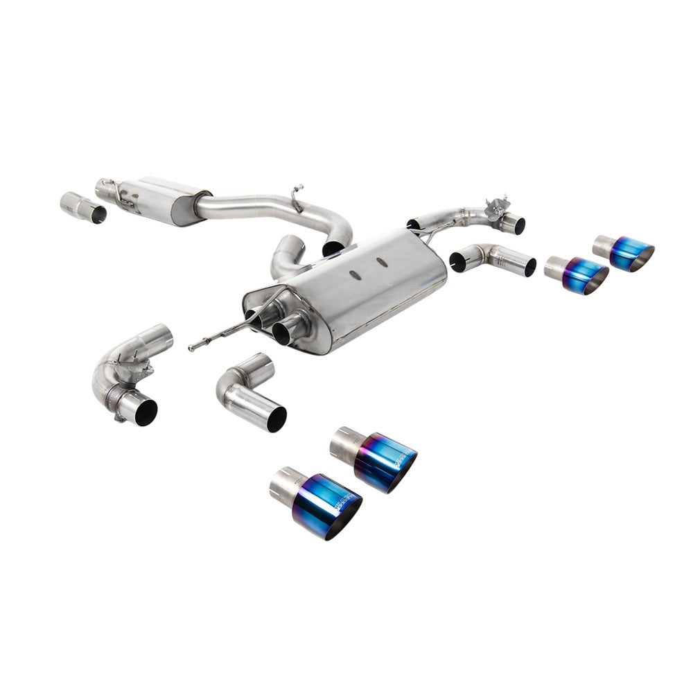 Milltek Cat Back Exhaust Volkswagen Golf Mk7.5 R 2.0 TSI 310PS (Non-GPF Equipped Models Only) 80mm Race Systems 17-21