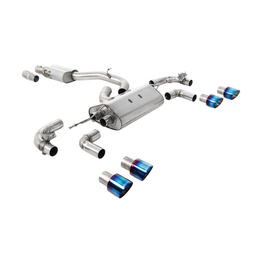 Milltek Cat Back Exhaust Volkswagen Golf Mk7.5 R 2.0 TSI 310PS Non-GPF 80mm Race 17-21