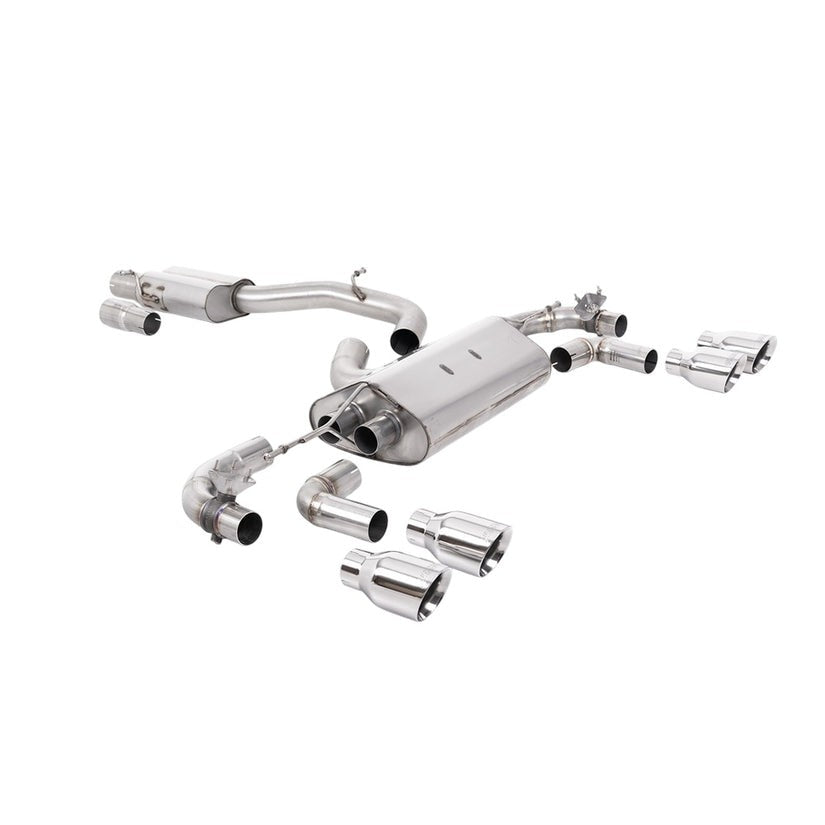 Milltek Cat Back Exhaust Volkswagen Golf Mk7.5 R 2.0 TSI 310PS Non-GPF 80mm Race 17-21