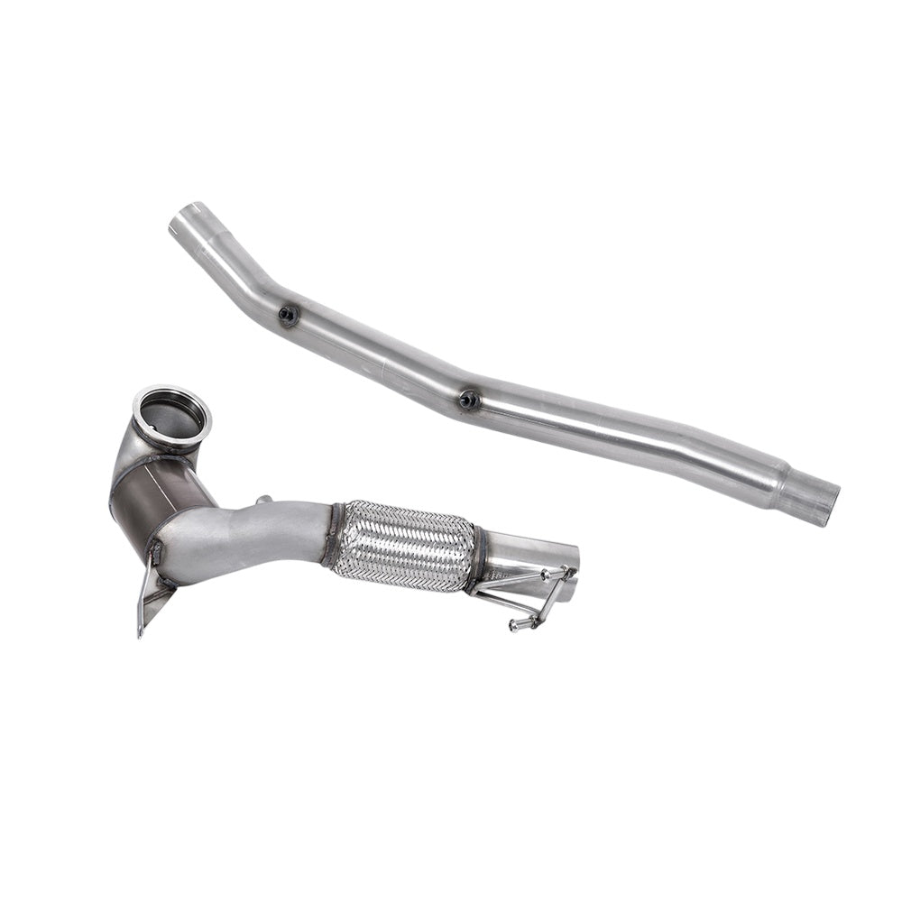 Milltek Large Bore Downpipe and Hi-Flow Sports Cat Exhaust Audi S3 2.0 TFSi Quattro Saloon / Sedan 310PS 8Y (North American / Non-OPF Models Only) 22-25