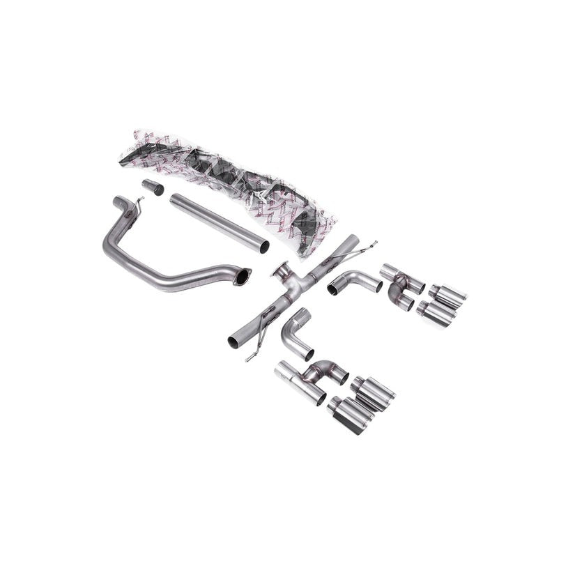 Milltek Filter Back Exhaust Volkswagen Golf Mk8 GTi Golf R Style Quad Outlet 245ps OPF/GPF 20-24