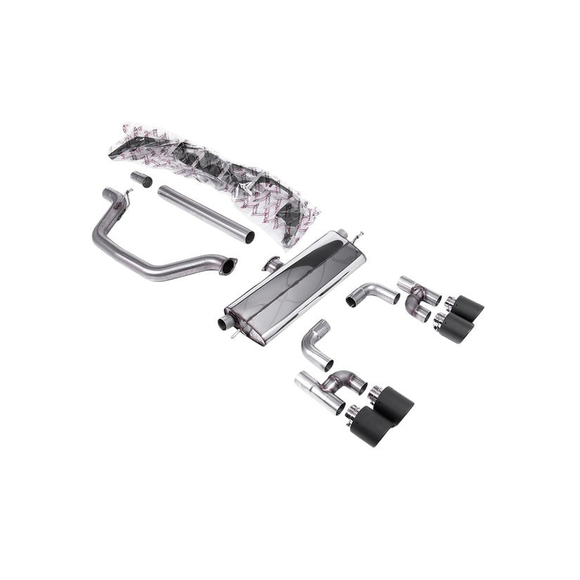 Milltek Filter Back Exhaust Volkswagen Golf Mk8 GTi Golf R Style Quad Outlet 245ps OPF/GPF 20-24