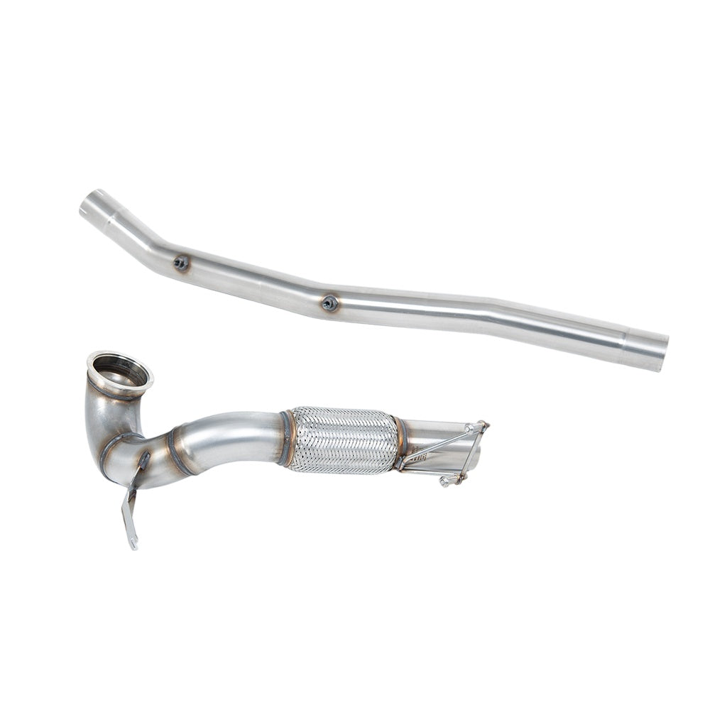 Milltek Large-bore Downpipe and De-cat Exhaust Volkswagen T-Roc R 2.0TSI 300ps (MQB EVO Models with OPF/GPF) 22-25