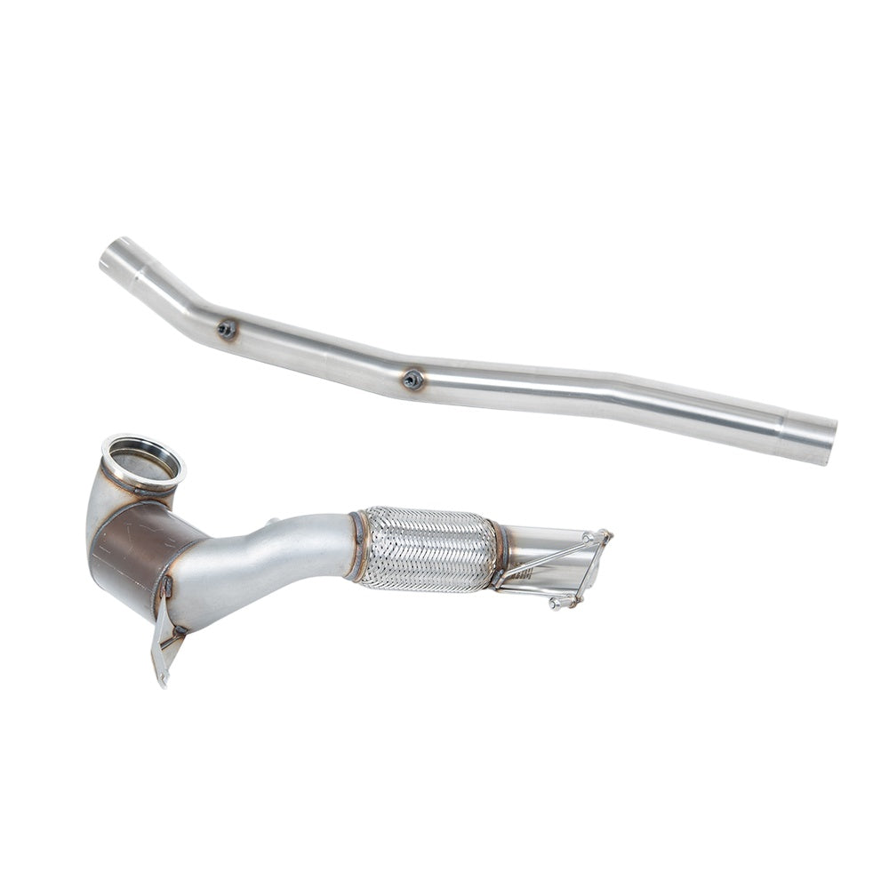 Milltek Large Bore Downpipe and Hi-Flow Sports Cat Exhaust Volkswagen T-Roc R 2.0TSI 300ps (MQB EVO Models with OPF/GPF) 22-25