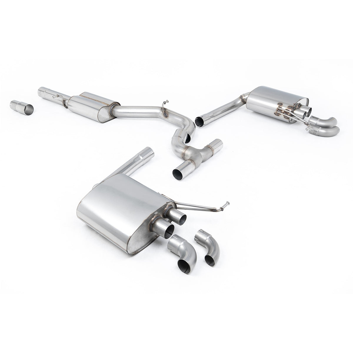 Milltek Cat Back Exhaust Volkswagen Arteon 2.0TSI 280PS 4Motion NA Non Valved Downturn Tips 22+