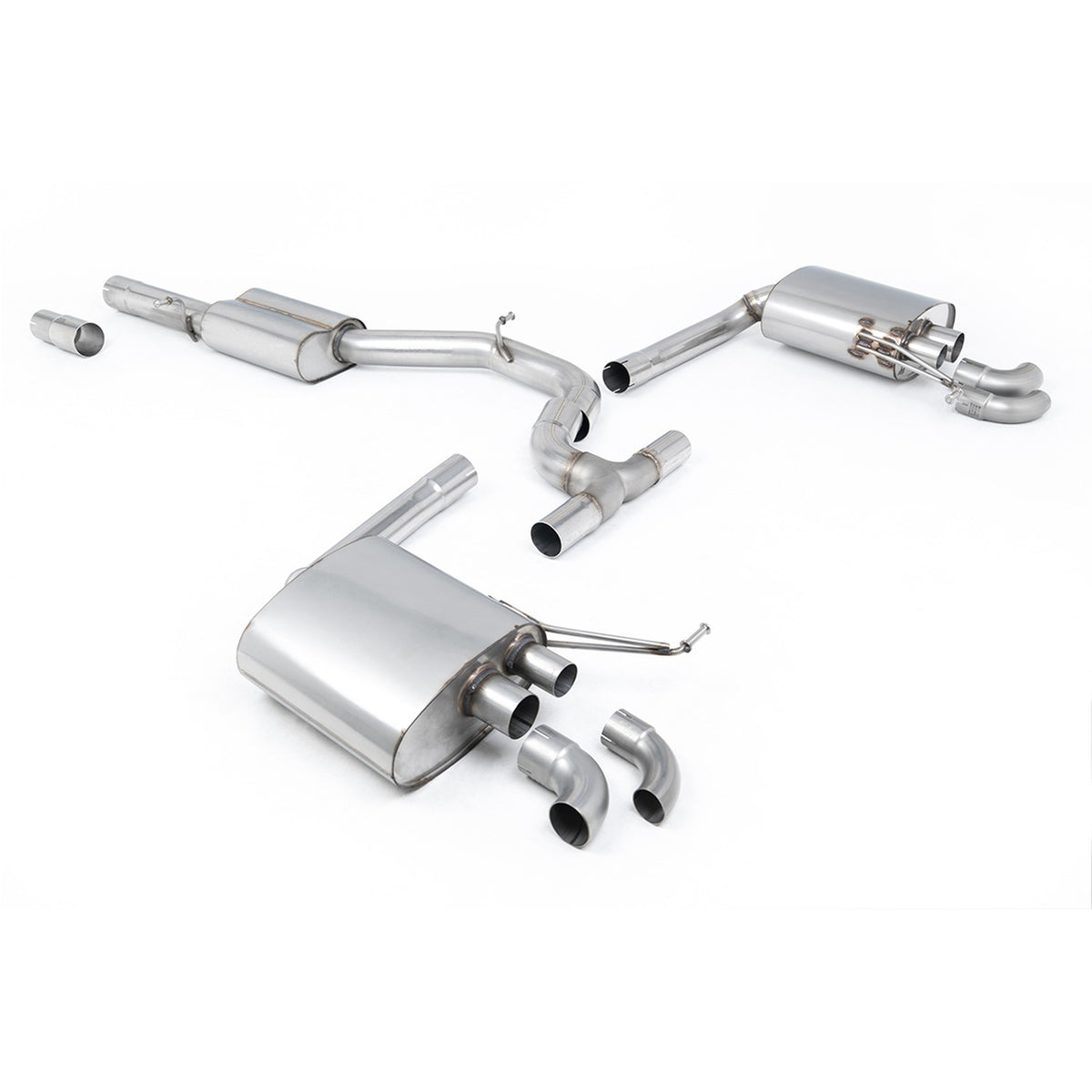 Milltek Cat Back Exhaust Volkswagen Arteon 2.0TSI 280PS 4Motion NA Non Valved Downturn Tips 22+