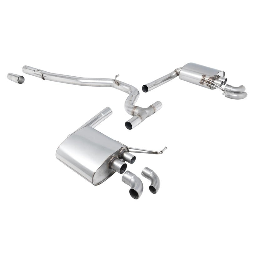 Milltek Cat Back Exhaust Volkswagen Arteon 2.0TSI 280PS 4Motion NA Non Valved Downturn Tips 22+