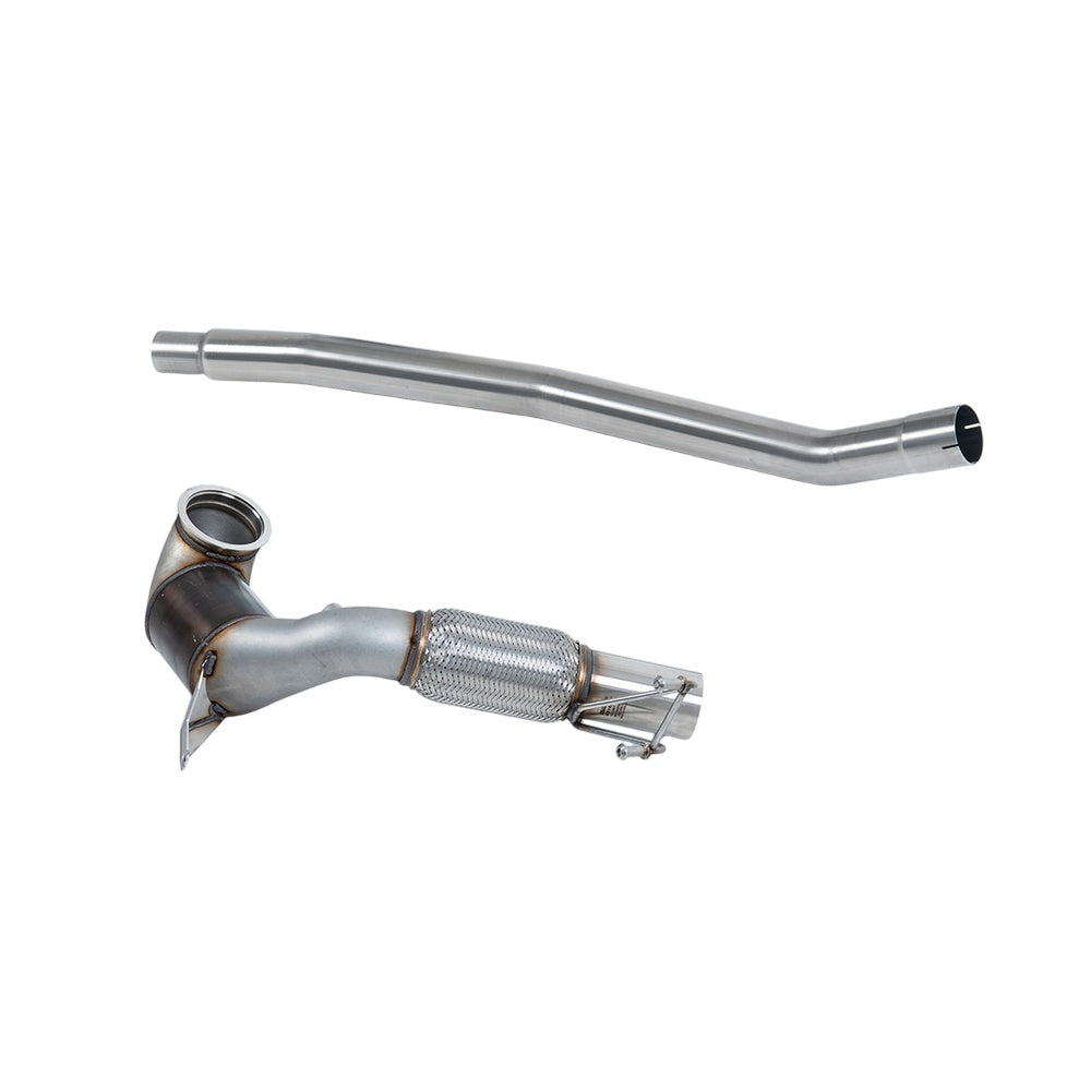 Milltek Large Bore Downpipe and Hi-Flow Sports Cat Exhaust Volkswagen Arteon 2.0TSI 280PS 4Motion (North American Non Valved / Downturn Tips) 22-25