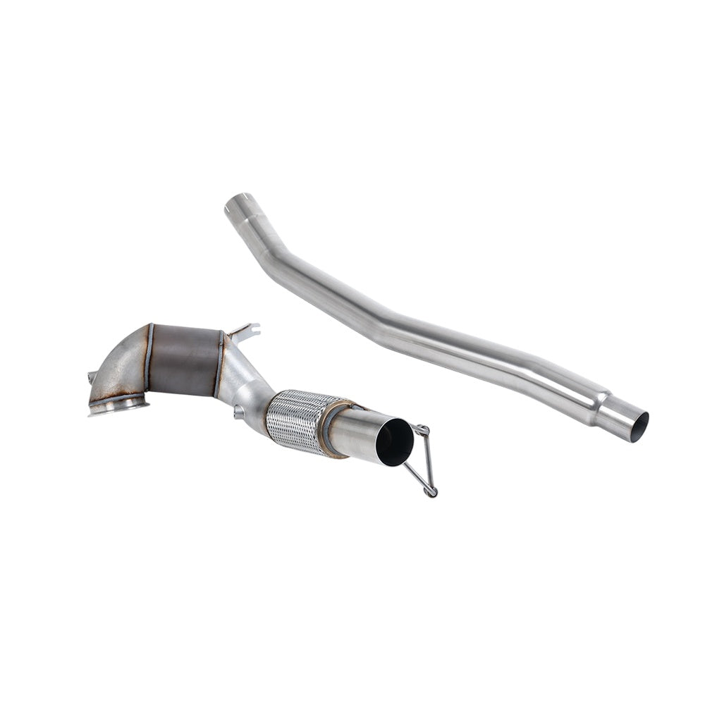 Milltek Large-bore Downpipe and De-cat Exhaust Volkswagen Arteon 2.0TSI 280PS 4Motion (North American Non Valved / Downturn Tips) 22-25