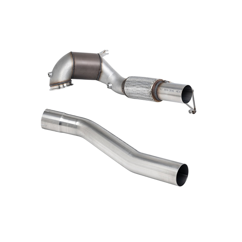 Milltek Large Bore Downpipe and Hi-Flow Sports Cat Exhaust Volkswagen Golf Mk8 GTi (245ps Non-GPF / North American Models Only) 21-25