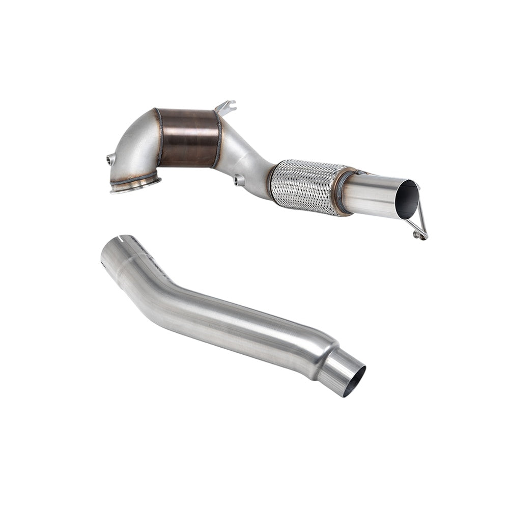 Milltek Large Bore Downpipe and Hi-Flow Sports Cat Exhaust Volkswagen Golf Mk8 GTi (245ps Non-GPF / North American Models Only) 21-25