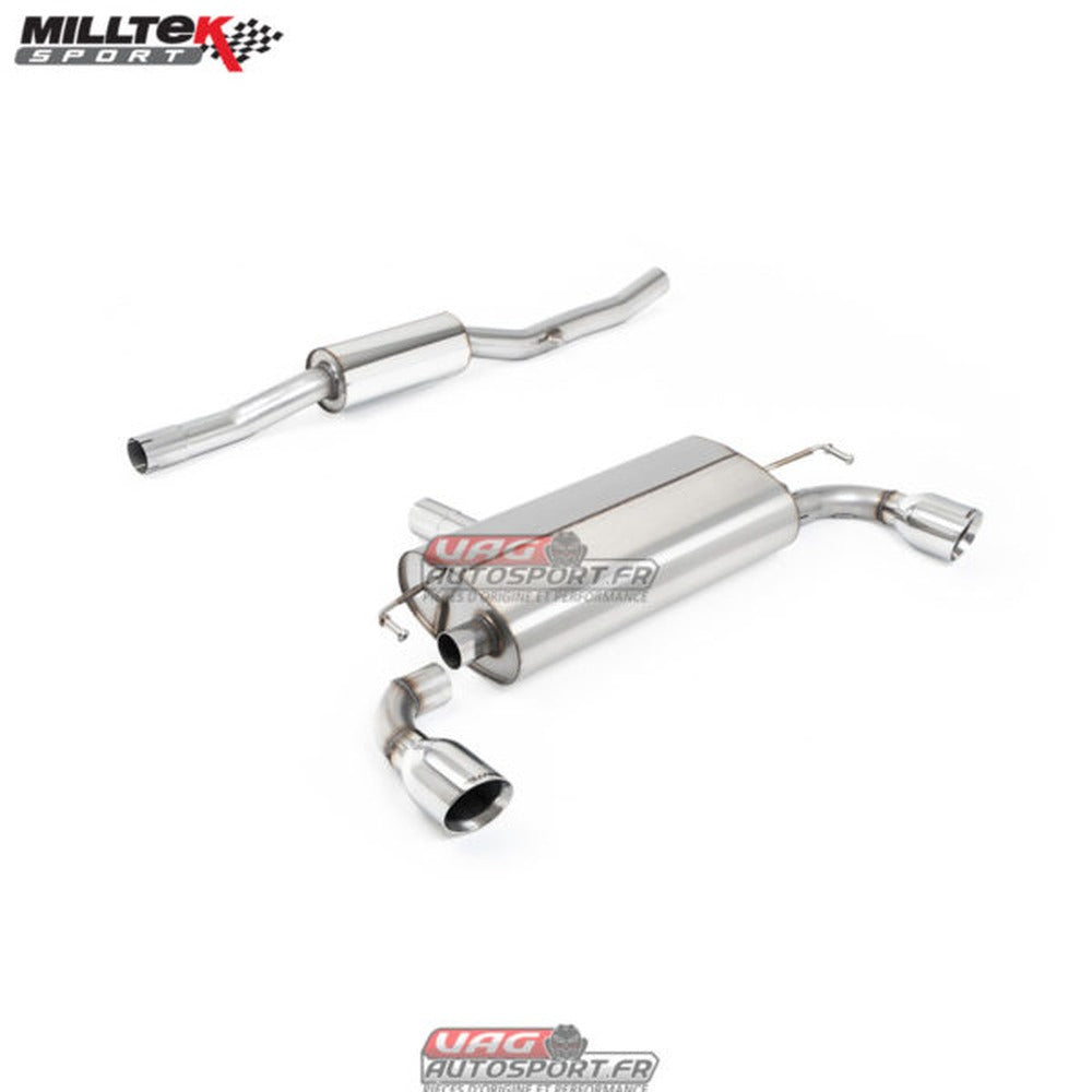 Milltek Cat Back Exhaust Volkswagen Golf Mk4 R32 3.2 V6 4WD 02-05