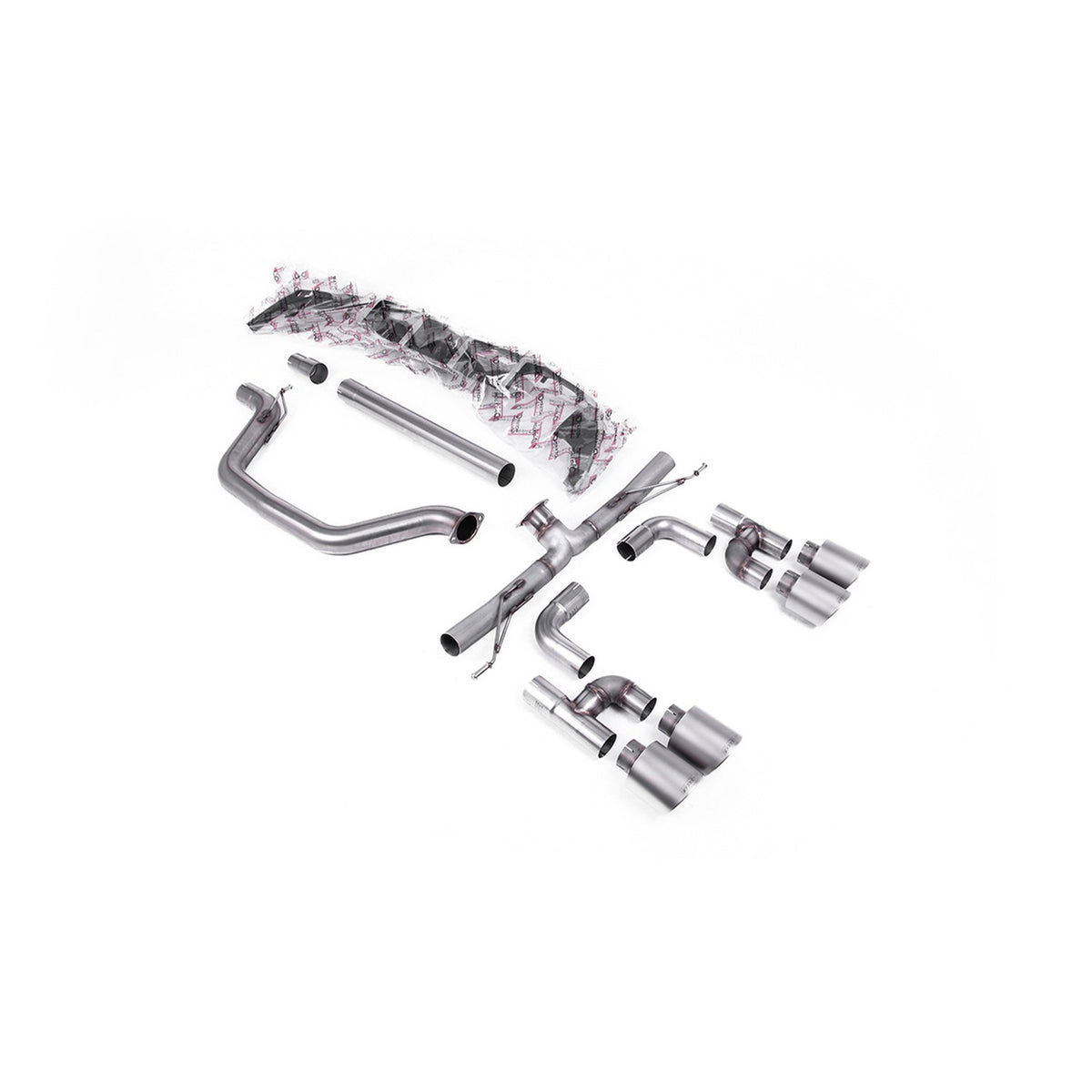 Milltek Filter Back Exhaust Volkswagen Golf Mk8 GTi Golf R Style Quad Outlet 245ps OPF/GPF 20-24