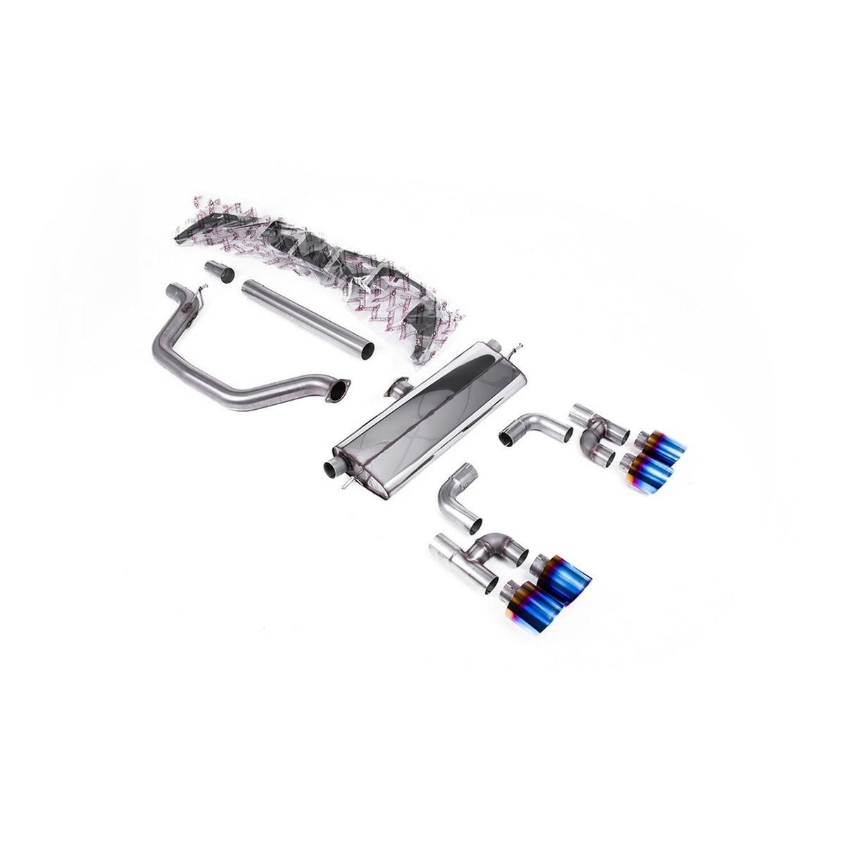 Milltek Filter Back Exhaust Volkswagen Golf Mk8 GTi Golf R Style Quad Outlet 245ps OPF/GPF 20-24