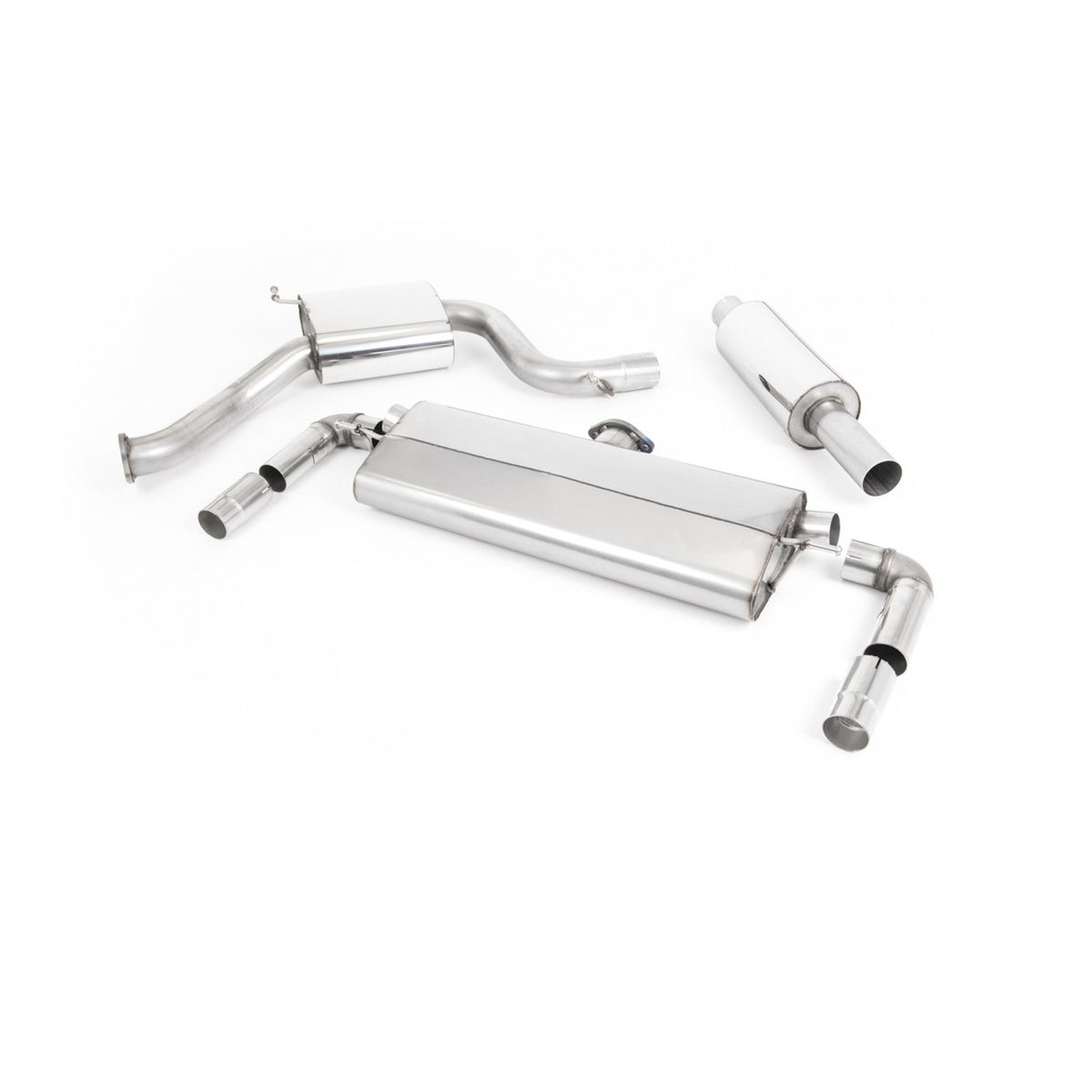 Milltek Cat Back Exhaust Volkswagen Golf Mk7.5 GTi Non Performance Pack Non-GPF 17-18