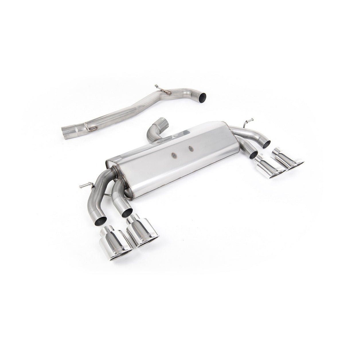 Milltek Cat Back Exhaust Volkswagen Golf Mk7.5 R 2.0 TSI 310PS Non-GPF 76mm EC Approved 17-21