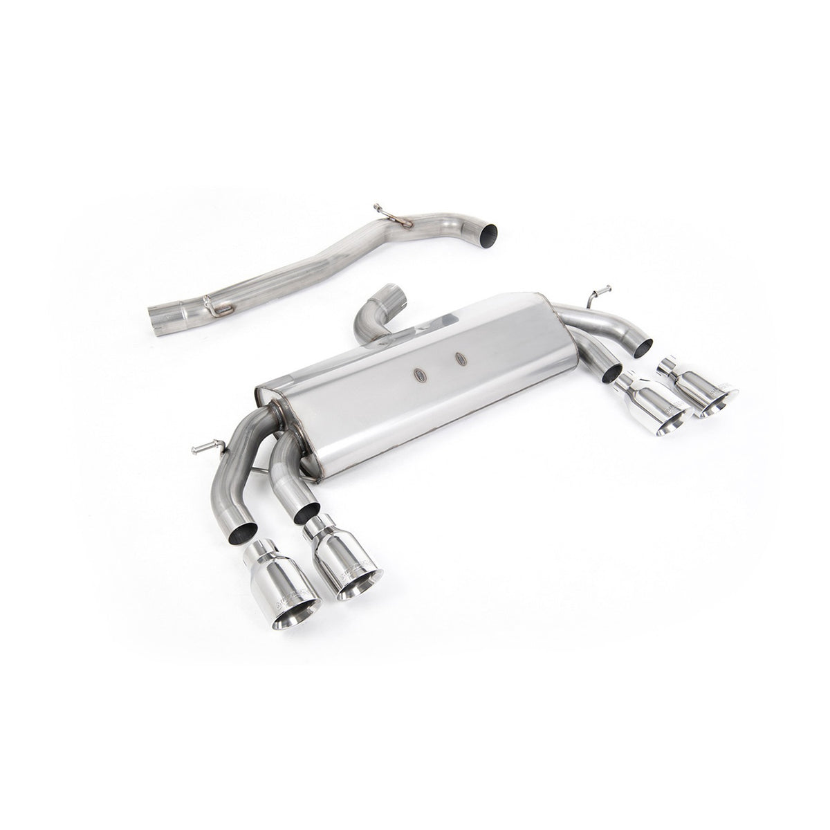 Milltek Cat Back Exhaust Volkswagen Golf Mk7.5 R 2.0 TSI 310PS Non-GPF 76mm EC Approved 17-21