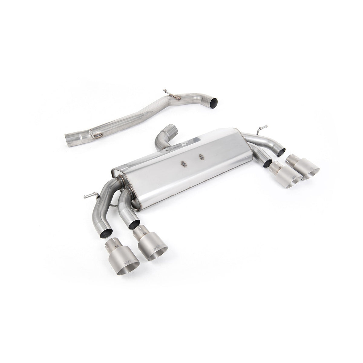 Milltek Cat Back Exhaust Volkswagen Golf Mk7.5 R 2.0 TSI 310PS Non-GPF 76mm EC Approved 17-21