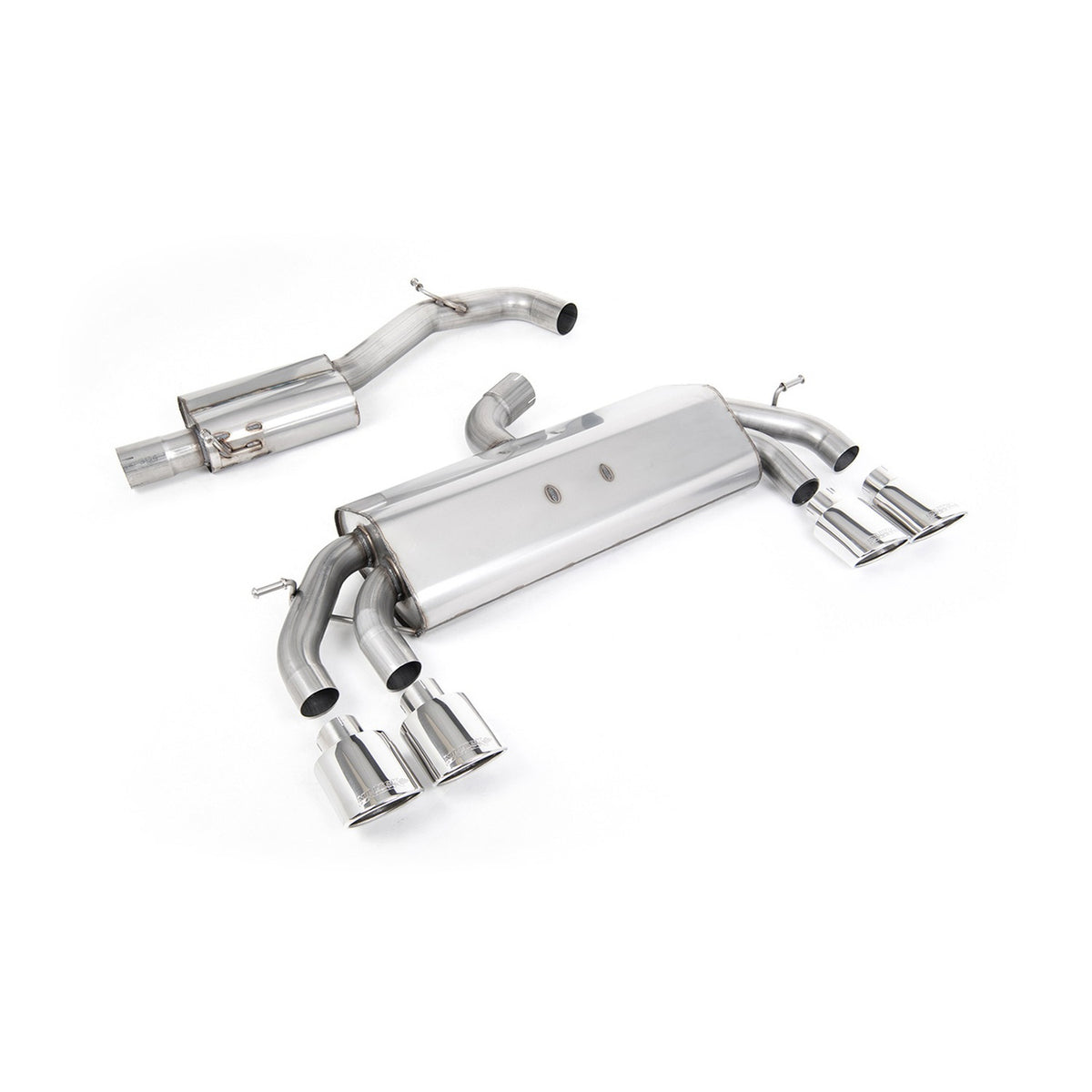 Milltek Cat Back Exhaust Volkswagen Golf Mk7.5 R 2.0 TSI 310PS Non-GPF 76mm EC Approved 17-21