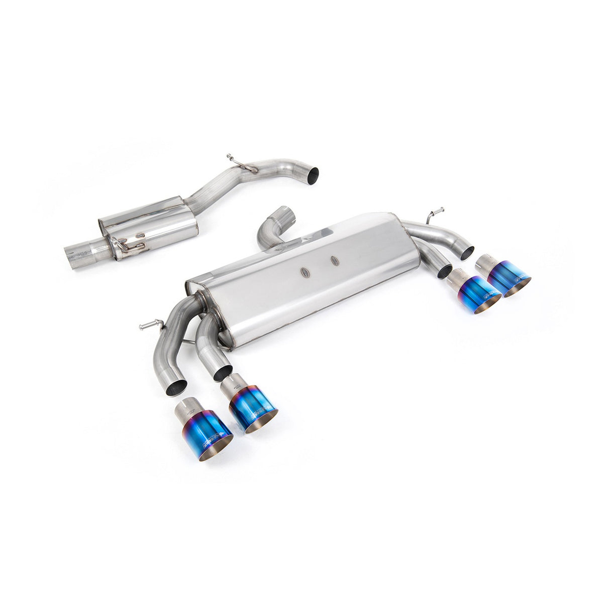 Milltek Cat Back Exhaust Volkswagen Golf Mk7.5 R 2.0 TSI 310PS Non-GPF 76mm EC Approved 17-21