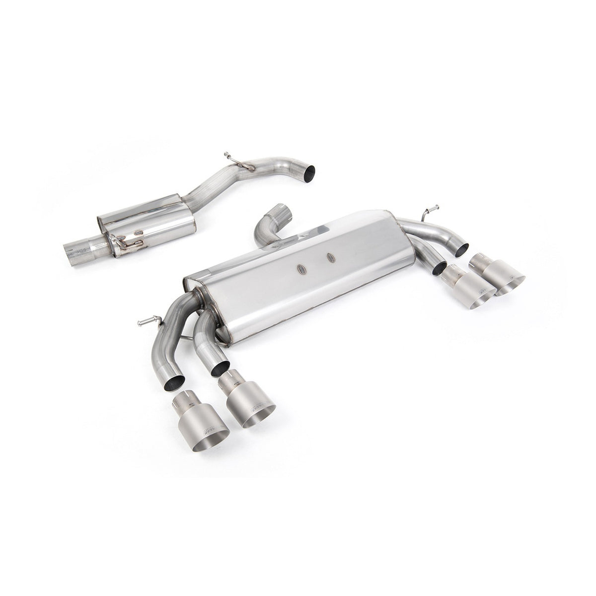 Milltek Cat Back Exhaust Volkswagen Golf Mk7.5 R 2.0 TSI 310PS Non-GPF 76mm EC Approved 17-21