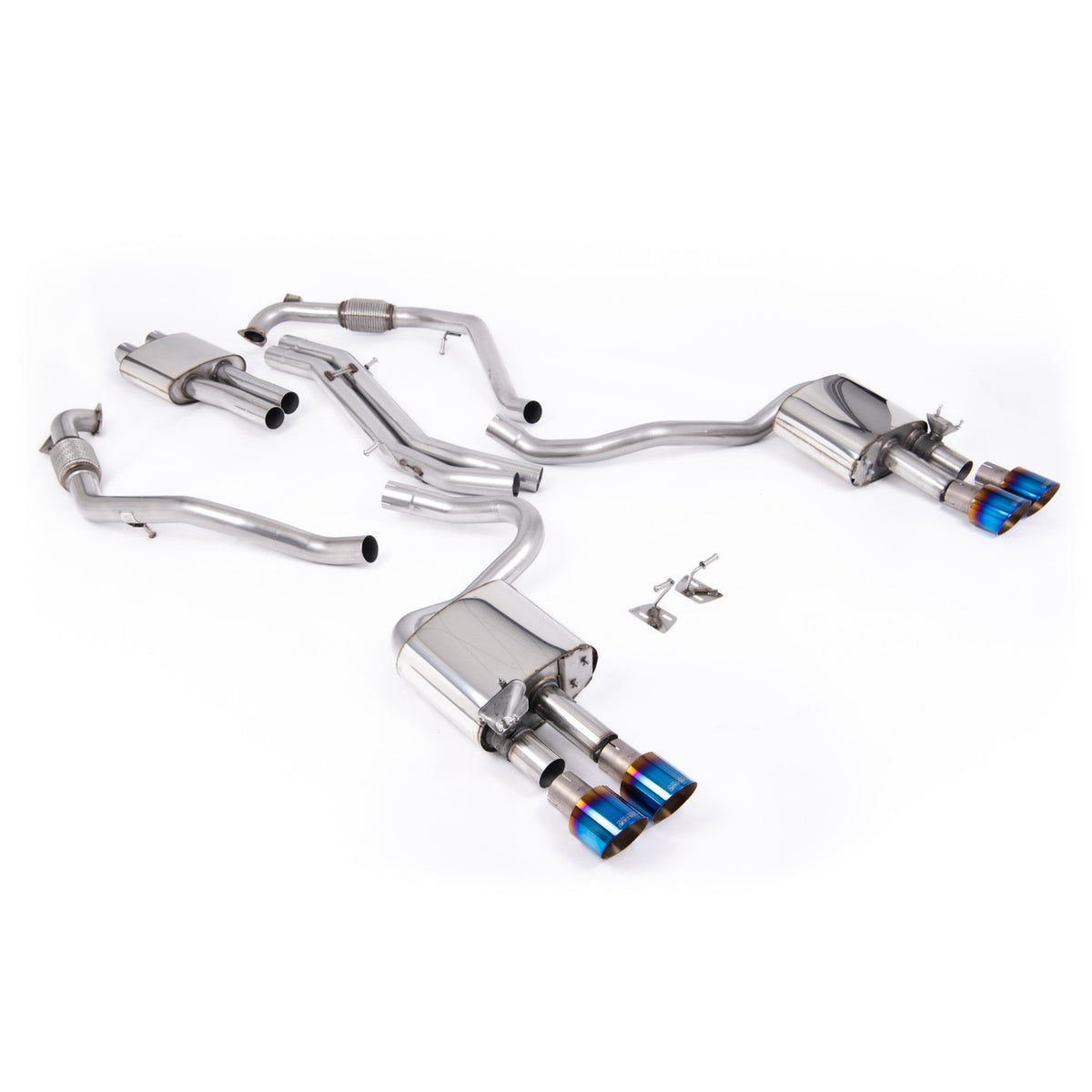 Milltek Cat Back Exhaust Audi S5 3.0 V6 Turbo Coupe B9 LCI Non-GPF Sport Diff with Brace Bars LHD 19+