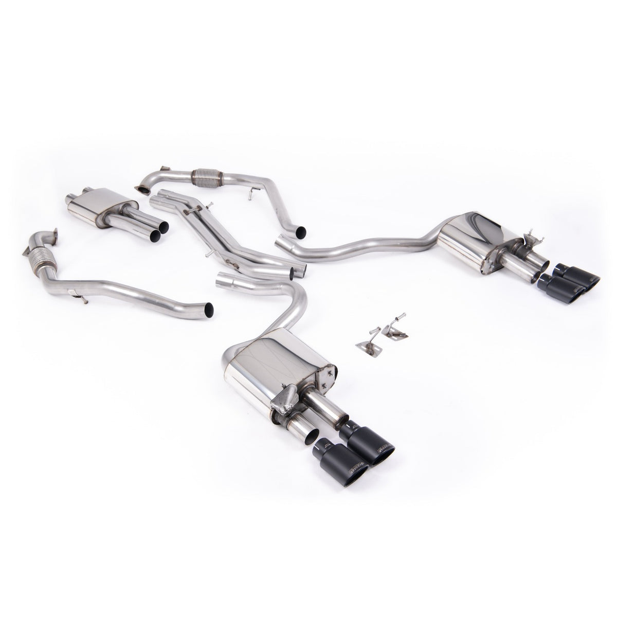 Milltek Cat Back Exhaust Audi S5 3.0 V6 Turbo Sportback B9 LCI Non-GPF Sport Diff with Brace Bars LHD 19+