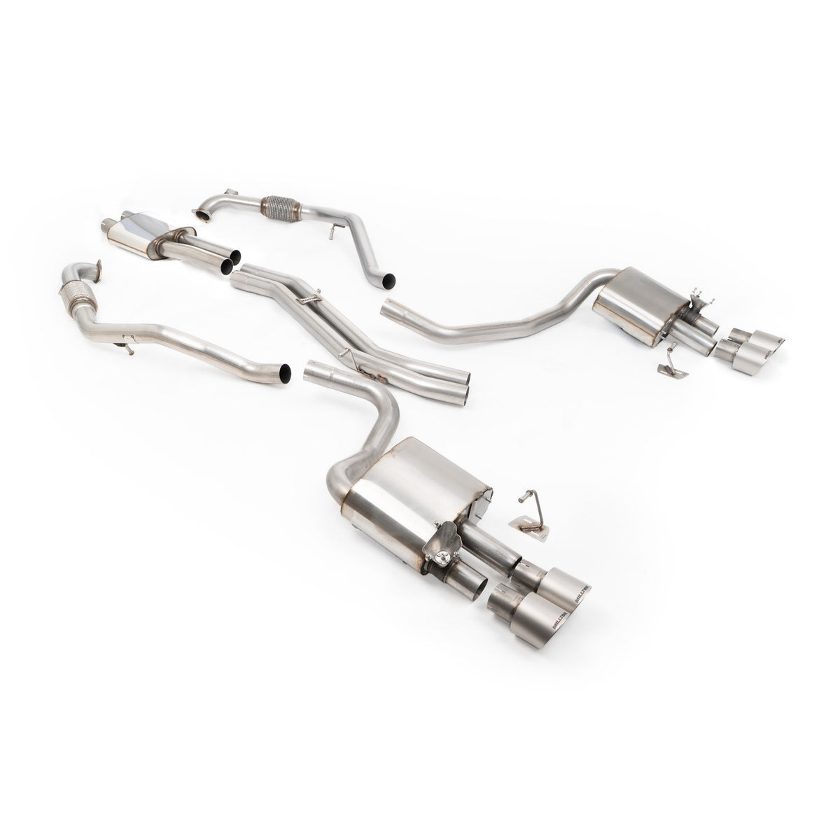 Milltek Cat Back Exhaust Audi S5 3.0 V6 Turbo Sportback B9 Non-GPF Sport Diff without Brace Bars RHD 17+